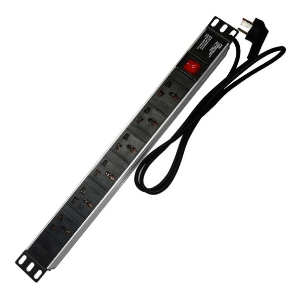 Regleta 6 Tomas Rack 19" Horizontal PDU-DSP DELUX | Blue Planet Technology